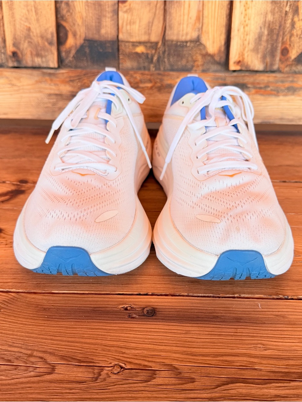 Size 10 Hoka One Men's Bondi 8 Frost Gold Running Comfort Shoes - Picture 6 of 10